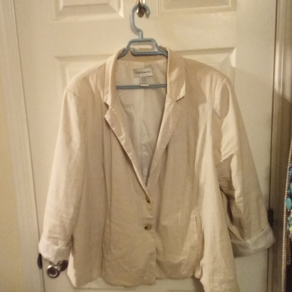 Linen blend jacket